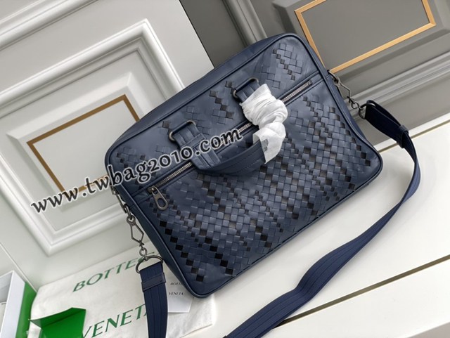 Bottega veneta高端男包 98028 寶緹嘉手工編織原廠進口胎牛皮男士手袋 BV經典款男士手提公事包  gxz1370